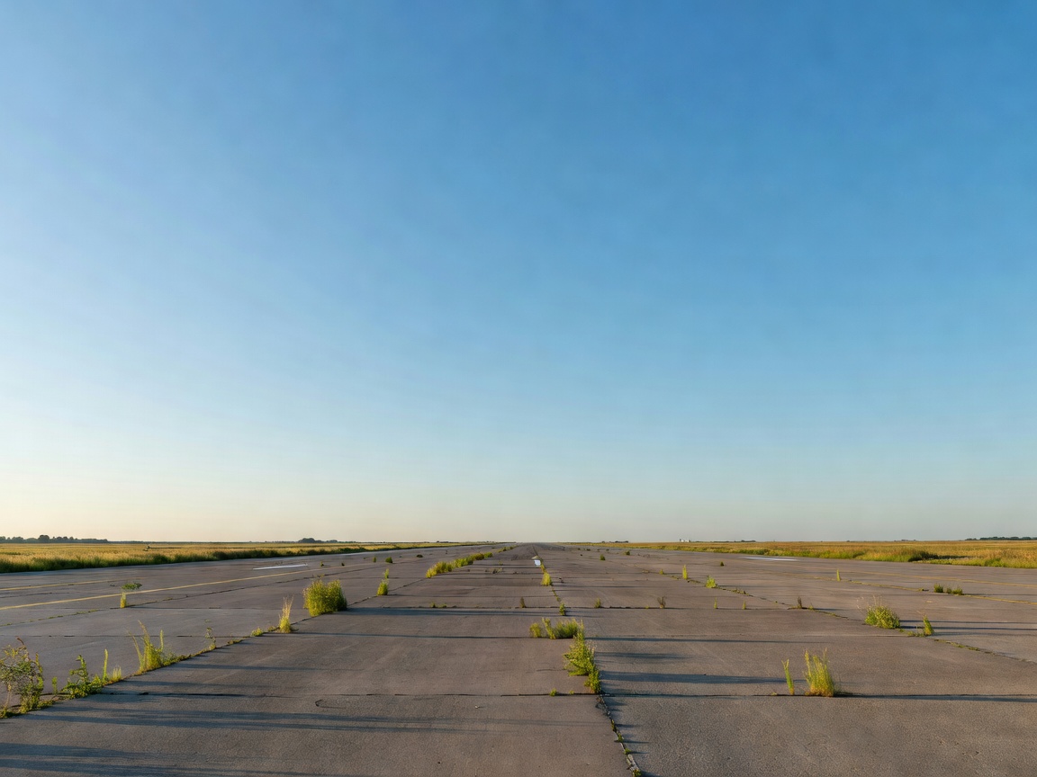 Expansive open runway vista of Tempelhofer Feld against an expansive sky
